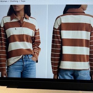 Madewell Hannah Rugby Shirt, Medium